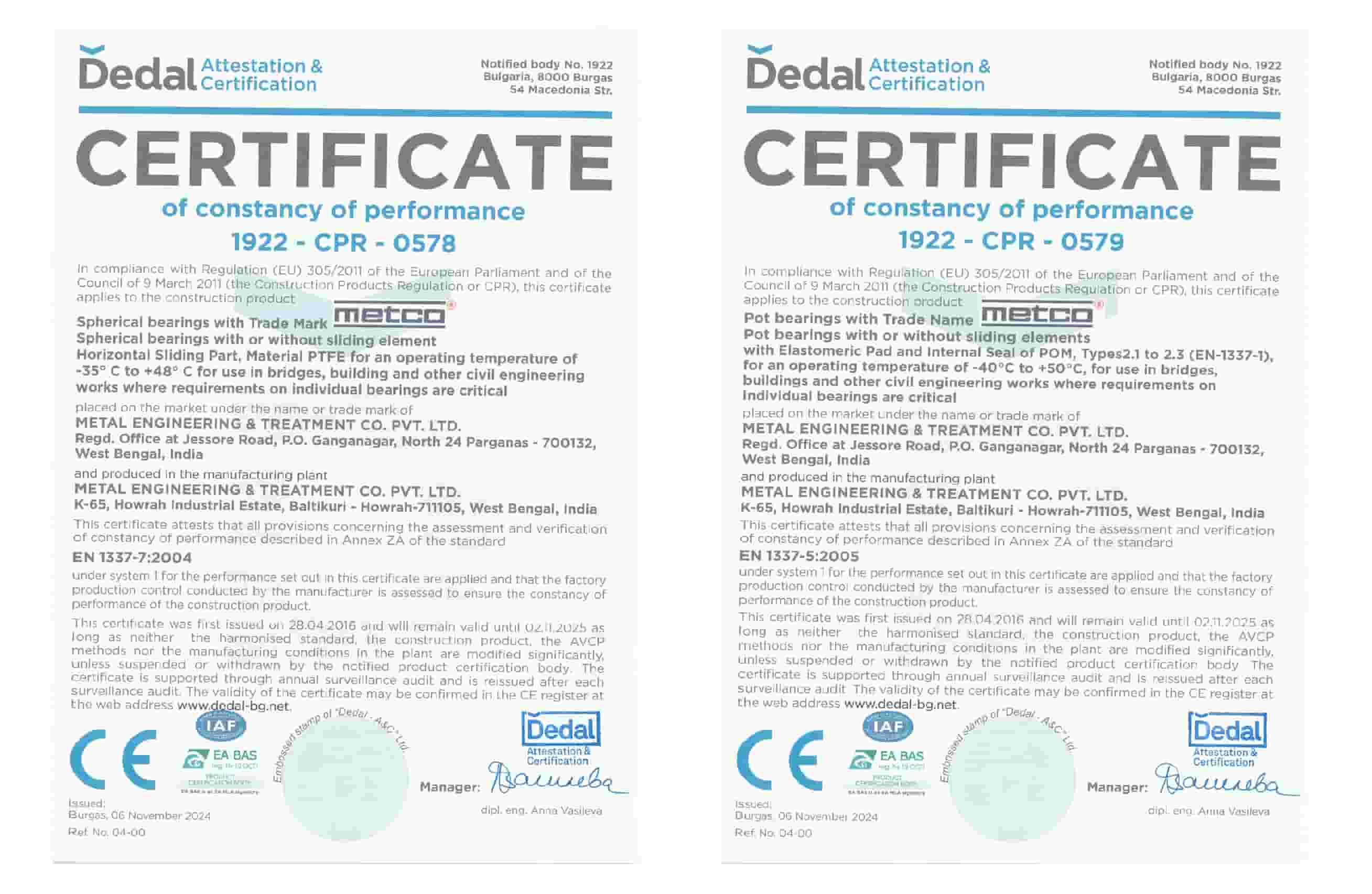 CE Certificate
